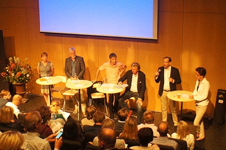 Från debatten I Almedalen om hur goda offentliga affärer kan kombineras med sociala hänsyn. Foto: Sarah Nilsson